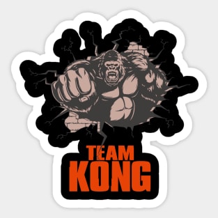 Godzilla vs Kong - Official Team Kong Neon Sticker